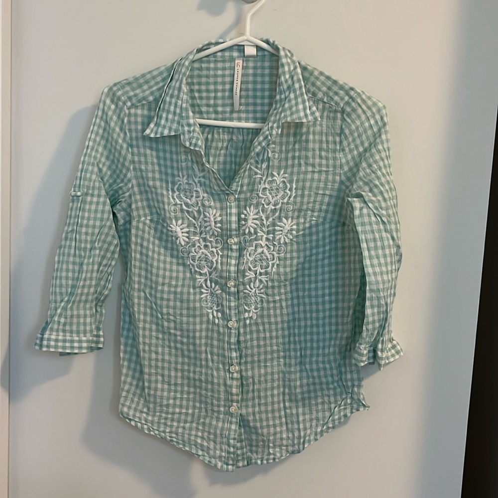 Checkered Country Button Up